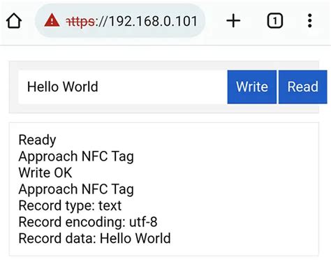 javascript nfc reader example|web nfc sample.